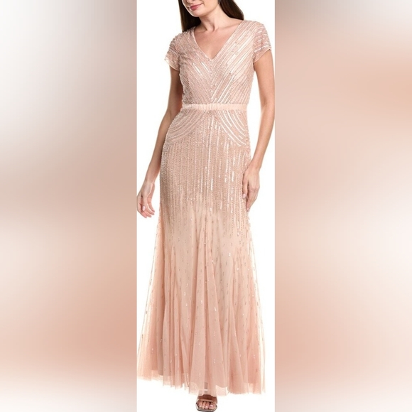 Adrianna Papell Dresses & Skirts - Adrianna Papell Blush Sequin Gown
